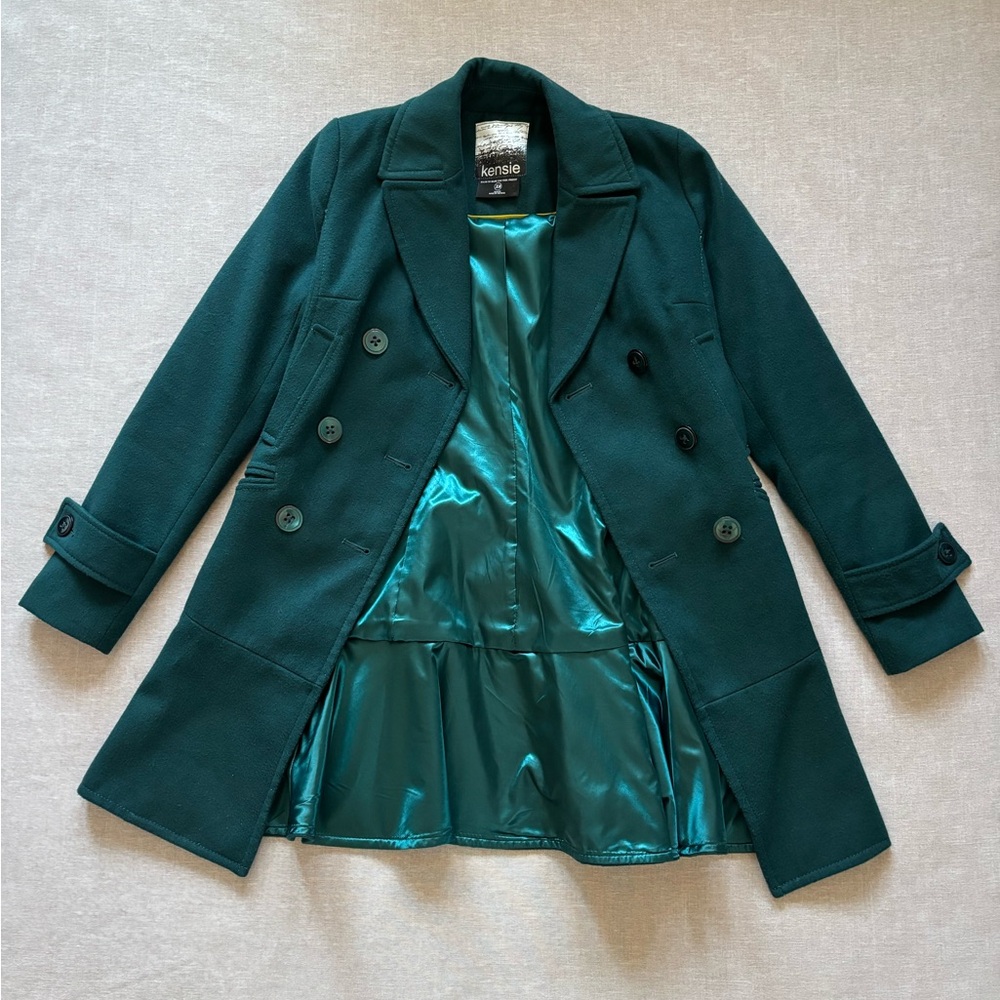 Kensie coquette ruffle peacoat XS - Picture 5 of 9